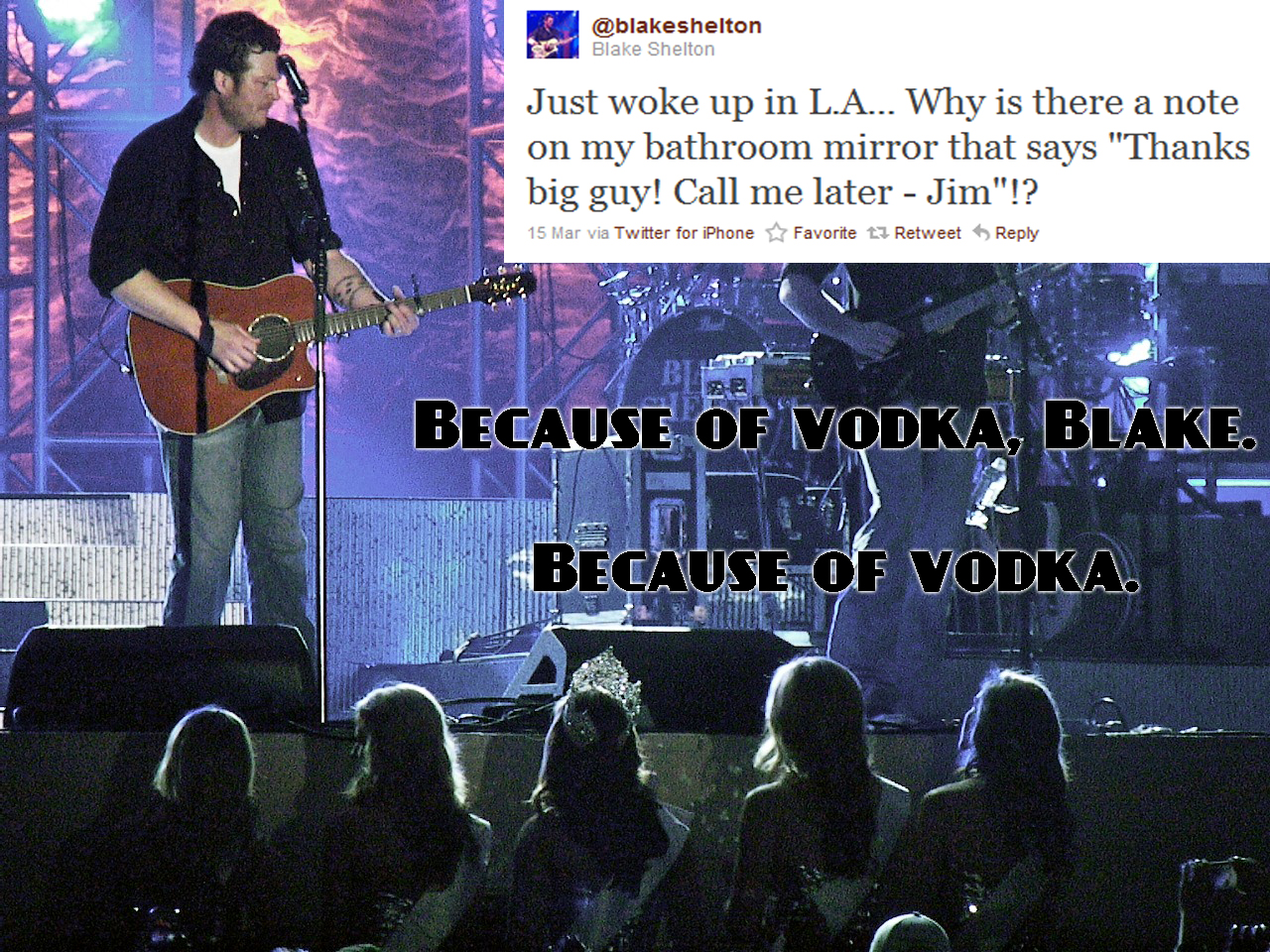 Blake Shelton Vodka: One More Nail in the Coffin of Decency – The ...